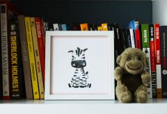 KIZ BEBEK ODASI SAFARİ HAYVANCIKLAR ZEBRA TABLO