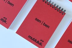 SEVGİLİLER GÜNÜ KIRMIZI AJANDA SETİ