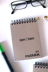 SEVGİLİLER GÜNÜNE ÖZEL ÜÇLÜ NOT DEFTERİ SETİ BEJ