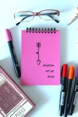 SEVGİLİLER GÜNÜ İKİLİ PLANLAYICI SET PEMBE-BEJ