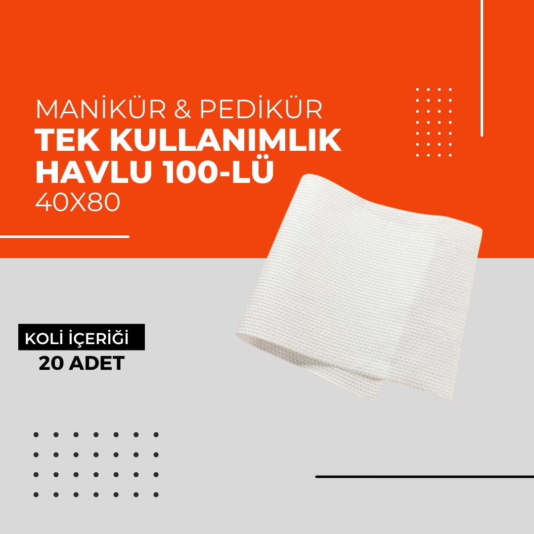 (Toptan) Tek Kullanımlık Havlu 40x80 1 Koli (20 Adet)