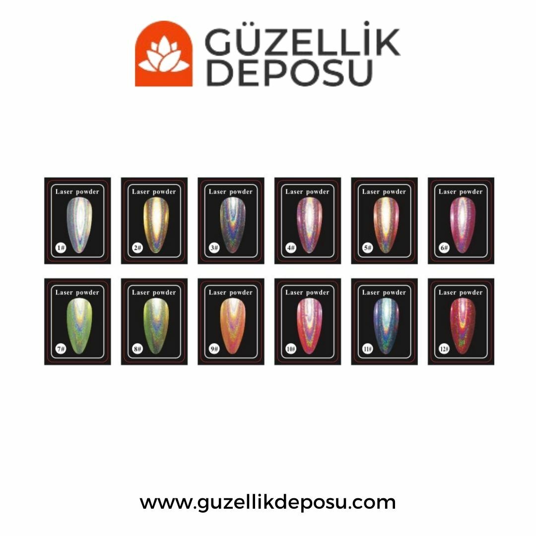 Misyul Nail Art Lazer Toz Renk Çeşitleri