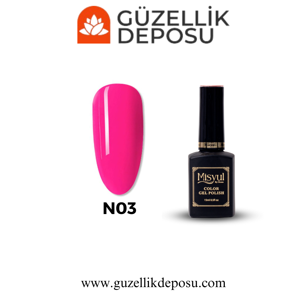 Misyul Pembe Neon Kalıcı Oje 15ml 03