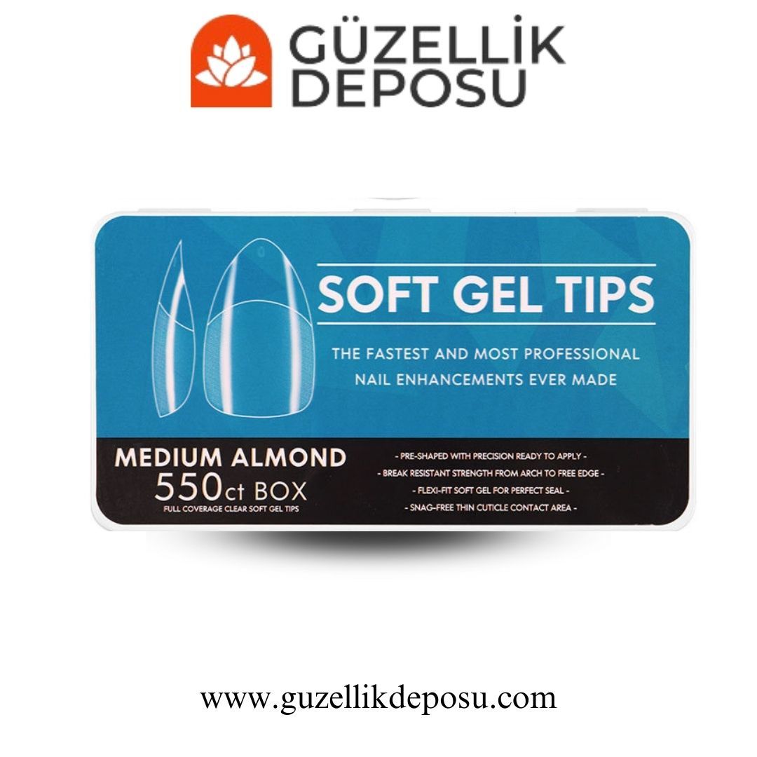 Misyul Soft Gel Tips Medium Almond (Soft Jel Tips)