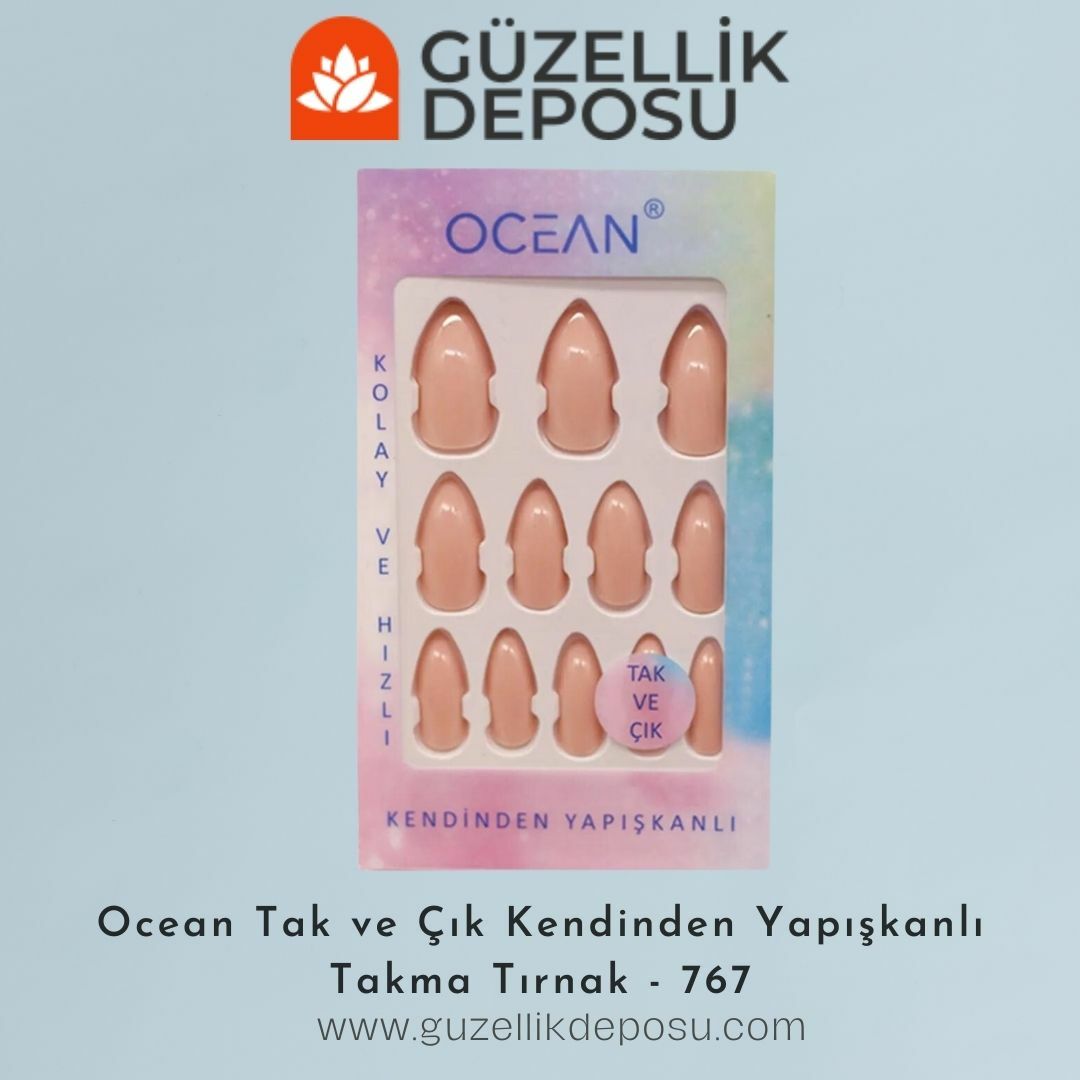 Ocean Takma Tırnak Tak Ve Çık Kendinden Yapışkanlı - 767