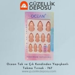 Ocean Takma Tırnak Tak Ve Çık Kendinden Yapışkanlı - 767