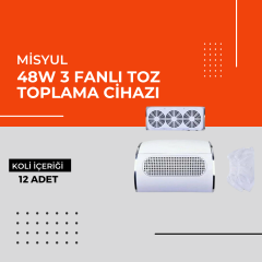 (Toptan) 3 Fanlı Toz Toplama Cihazı 1 Koli (12 Adet)