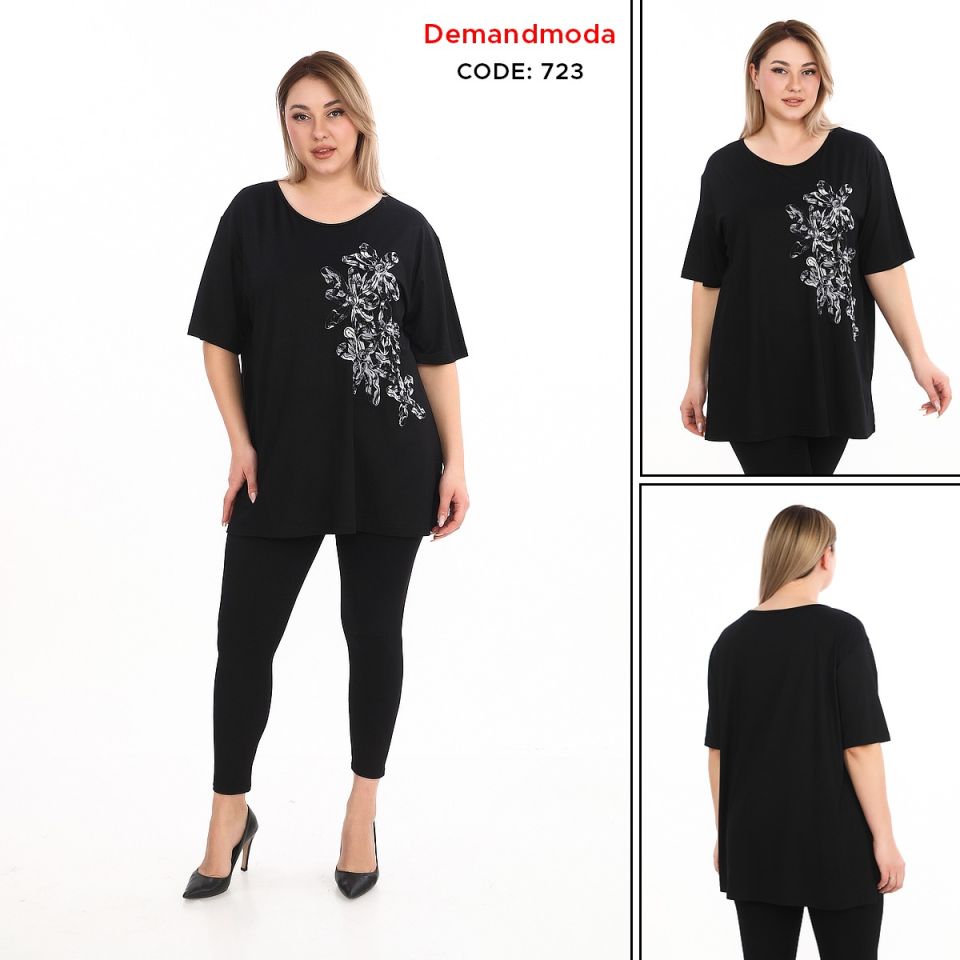 Kadın Büyük Beden Tunik Bluz Tunik 723