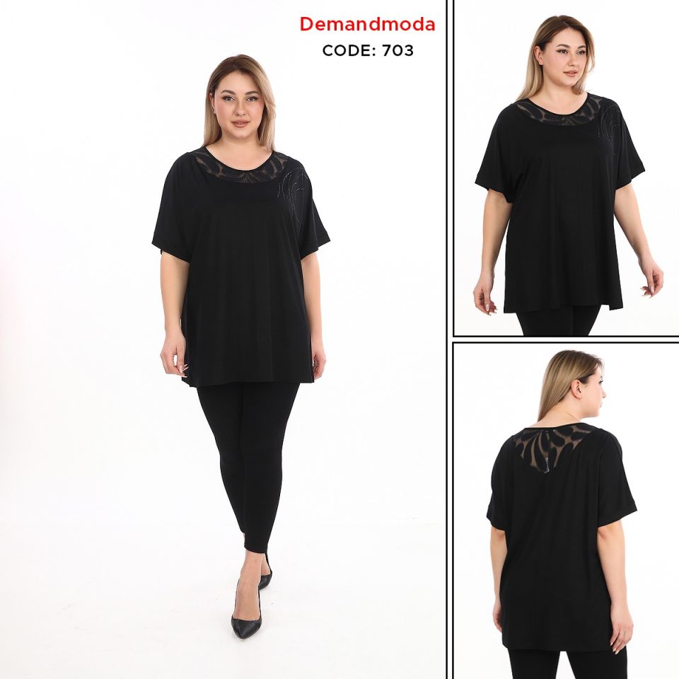 Kadın Büyük Beden Tunik Bluz Tunik 703