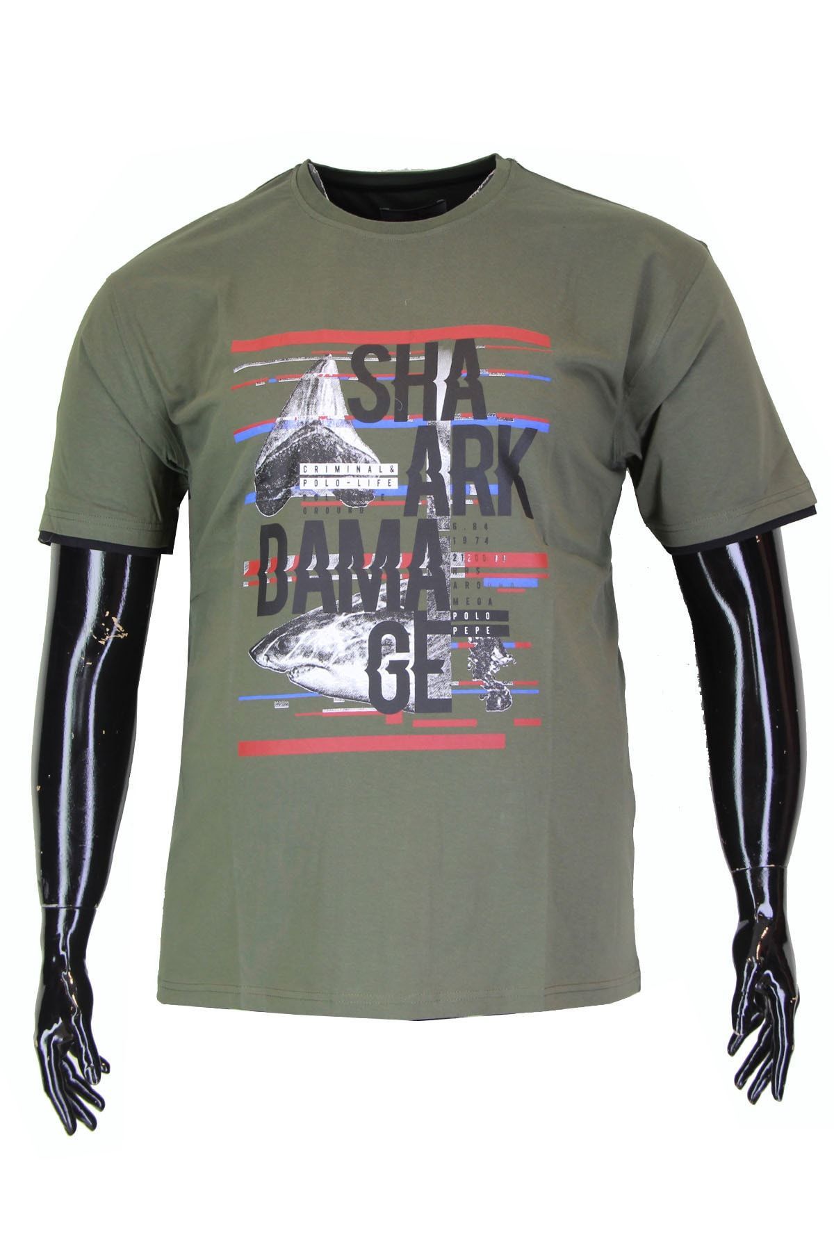Erkek Haki Tshirt 1320-5