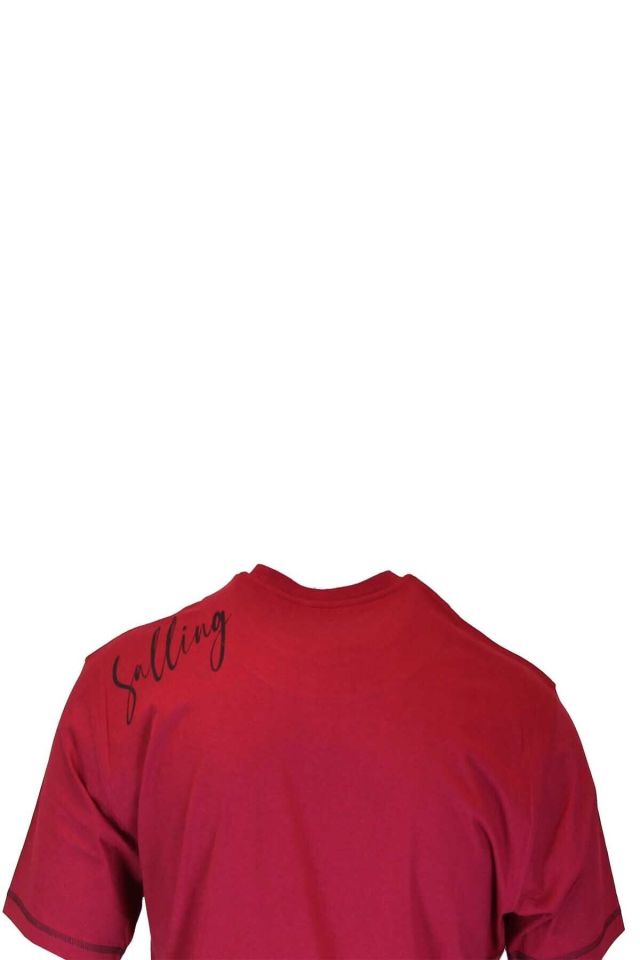 Erkek Bordo Baskılı Büyük Beden T-shirt 1314-8