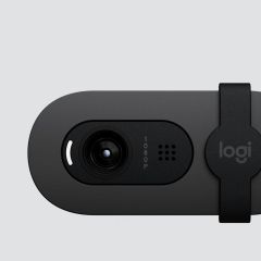 Logitech Brio 105 Webcam Pro Full HD 1080p Dengeli Otomatik Aydınlatma, USB-A, Gizlilik bölmesi,