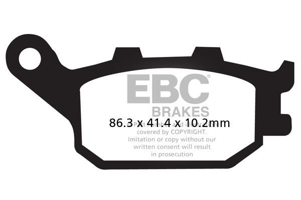 Honda CB 600 FW/FX Hornet (16 Jant) (1998-1999) Arka Organik Kevlar Fren Balatasi EBC FA174