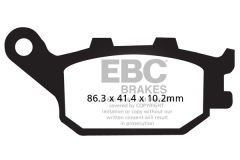 Honda CB 600 FY/F1/F2/F3/F4/F5/F6 Hornet (17 Jant) (2000-2006) Arka Organik Kevlar Fren Balatasi EBC FA174