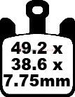 Kawasaki ZX-6R (ZX 636 C1/C6F) (2005-2006) Sinter Ön Fren Balatasi EBC FA369/4HH*