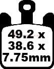 Kawasaki ZX 12 R (ZX 1200 B3/B4/B6F) (2004-2006) Sinter Ön Fren Balatasi EBC FA369/4HH*