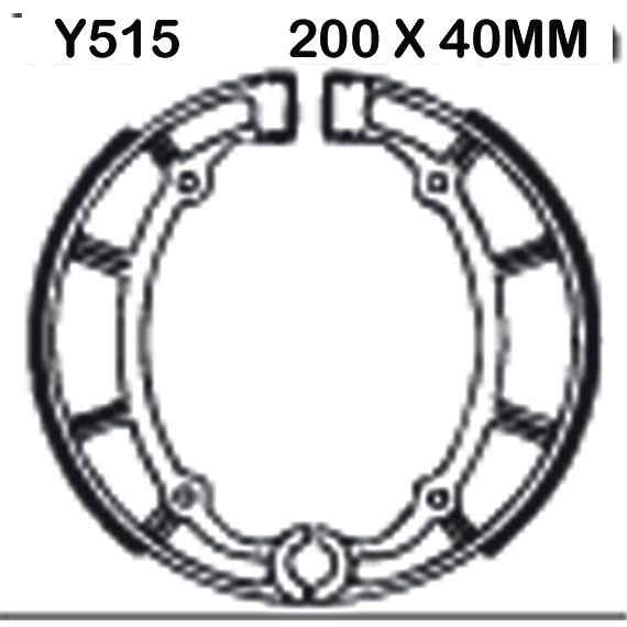 Yamaha XV 535/535 S Virago (1995-2003) Arka Organik Kevlar Fren Balatasi EBC Y515