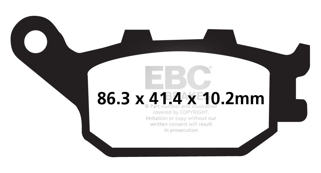 Honda CB 900 F2/F3/F4/F5/F6/F7 Hornet (2002-2007) Arka Yari Sinter Fren Balatasi EBC FA174V