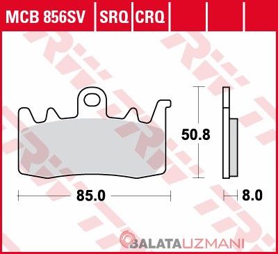 Ducati 800 Scrambler Flat Track Pro (2016-> --) Ön Sinter Fren Balatasi TRW MCB856SV