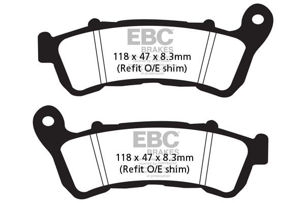Honda CBF 500 A4/A5/A6/A7 (ABSli) (2004-2007) Ön Organik Kevlar Fren Balatasi EBC FA388