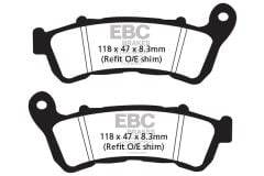 Honda CBF 500 A4/A5/A6/A7 (ABSli) (2004-2007) Ön Organik Kevlar Fren Balatasi EBC FA388