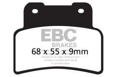 Aprilia NA850 Mana ( ABS) (2008-2013) Ön Organik Kevlar Fren Balatasi EBC FA432*