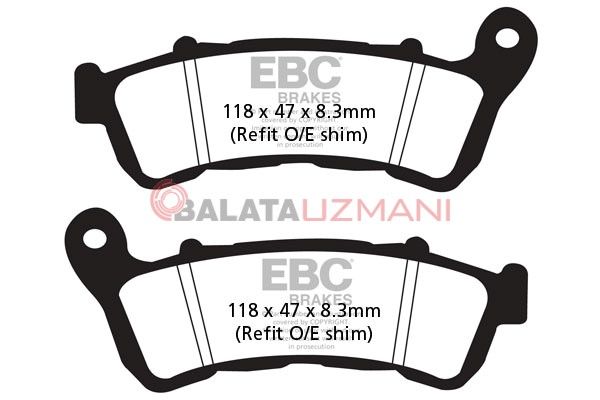 Honda CBR 600 FAB/FAC (ABS Model) (2011-2013) Organik Ön Fren Balatasi EBC FA388*