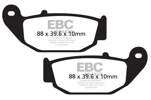 Honda MSX 125 D Grom (2013-2014) Arka Organik Kevlar Fren Balatasi EBC FA629