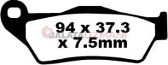 KTM SX 250 (2T/Ters Amr.) (2000-2018) Organik Ön Fren Balatasi EBC FA181TT