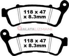 Honda CBR 600 FAB/FAC (ABS Model) (2011-2013) Sinter Ön Fren Balatasi EBC FA388HH*