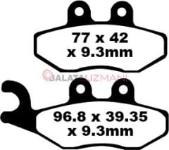 Vespa GTV 300 (4T/4V) (2010-2013) Organik Ön Fren Balatasi EBC SFA353