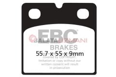 BMW K1200 RS (ABS siz & ABS Li) (1996-2000) Organik Arka Fren Balatasi EBC FA018