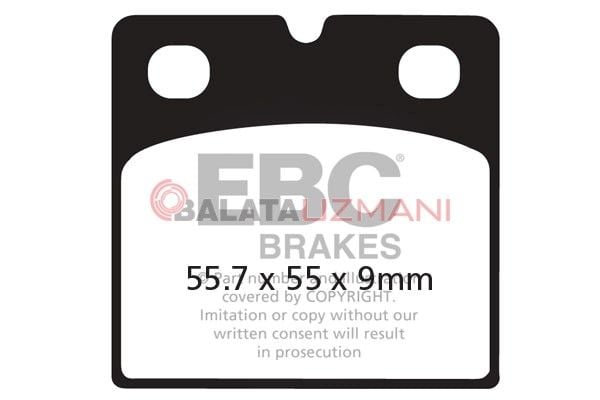BMW K1200 GT (2 pin rear pad K41)  (2003-2006) Organik Arka Fren Balatasi EBC FA018