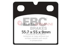 BMW K1200 GT (2 pin rear pad K41)  (2003-2006) Organik Arka Fren Balatasi EBC FA018
