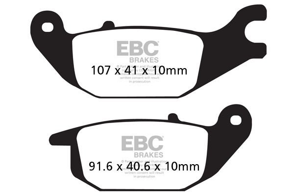 Honda CBR 150 R (2000-2003) Arka Organik Kevlar Fren Balatasi EBC FA343