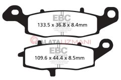 Kawasaki KLE 650 CBF/CCF/CDF/CEF Versys/ABS siz (2011-2014) Organik Sag Ön Fren Balatasi EBC FA231