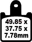 Kawasaki ZX-6R (ZX 600 P7F/P8F) (2007-2008) Sinter Ön Fren Balatasi EBC FA417/4HH*