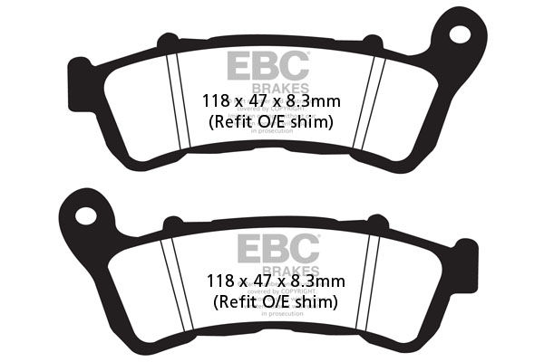 Honda CBR 600 FAB/FAC (ABSli) (2011-2013) Ön Organik Kevlar Fren Balatasi EBC FA388*