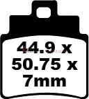 SYM GTS 250 / 250i/Joymax (2007-2014) Sinter Sag Ön Fren Balatasi EBC SFA355HH