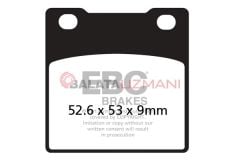 Suzuki GS 500 ET/EV/EW/EX/EY/K1/K2/K3 (1996-2003) Organik Arka Fren Balatasi EBC FA063