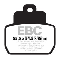 Piaggio X9 250 (2005-2006) Arka Scooter Karbon Fren Balatasi EBC SFAC425