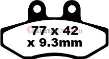 Yamaha NXC 125 Cygnus X (5ML) 220mm O/D Disc (2004-2006) Organik Ön Fren Balatasi EBC SFA393