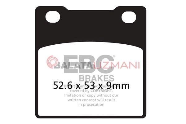 Suzuki GSX 750 FW/FX/FY/FK1/FK2 (1998-2002) Organik Arka Fren Balatasi EBC FA063