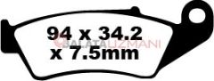 Honda CRF 450 R2/R3/R4/R5/R6/R7 (2002-2007) Organik Ön Fren Balatasi EBC FA185TT