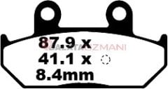 Suzuki AN 400 AK9/ZAK9/AL0/ZAL0/AL1/ZAL1/AL2/AL3/AL4/ZAL4/AL5/ZAL5/AL6/ZAL6AL7/ZAL7/AL8/ZAL8 Burgman/Skywave (ABS) (2007-2018) Organik Arka Fren Balatasi EBC SFA412