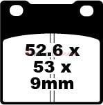 Suzuki GSX 750 FK3/FK4/FK5/FK6 (2003-2006) Sinter Arka Fren Balatasi EBC FA063HH