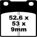Suzuki GSX 750 FK3/FK4/FK5/FK6 (2003-2006) Sinter Arka Fren Balatasi EBC FA063HH