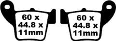 Honda CRF 250 R4/R5/R6/R7 (2004-2007) Arka Sinter Fren Balatasi EBC FA346R