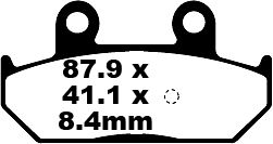 Suzuki AN 400 AK9/ZAK9/AL0/ZAL0/AL1/ZAL1/AL2/AL3/AL4/ZAL4 Burgman/Skywave (ABS) (2007-2014) Arka Organik Kevlar Fren Balatasi EBC SFA412