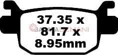 Honda NSS 300 AD Forza  (2013-2017) Sinter Arka Fren Balatasi EBC SFA415HH